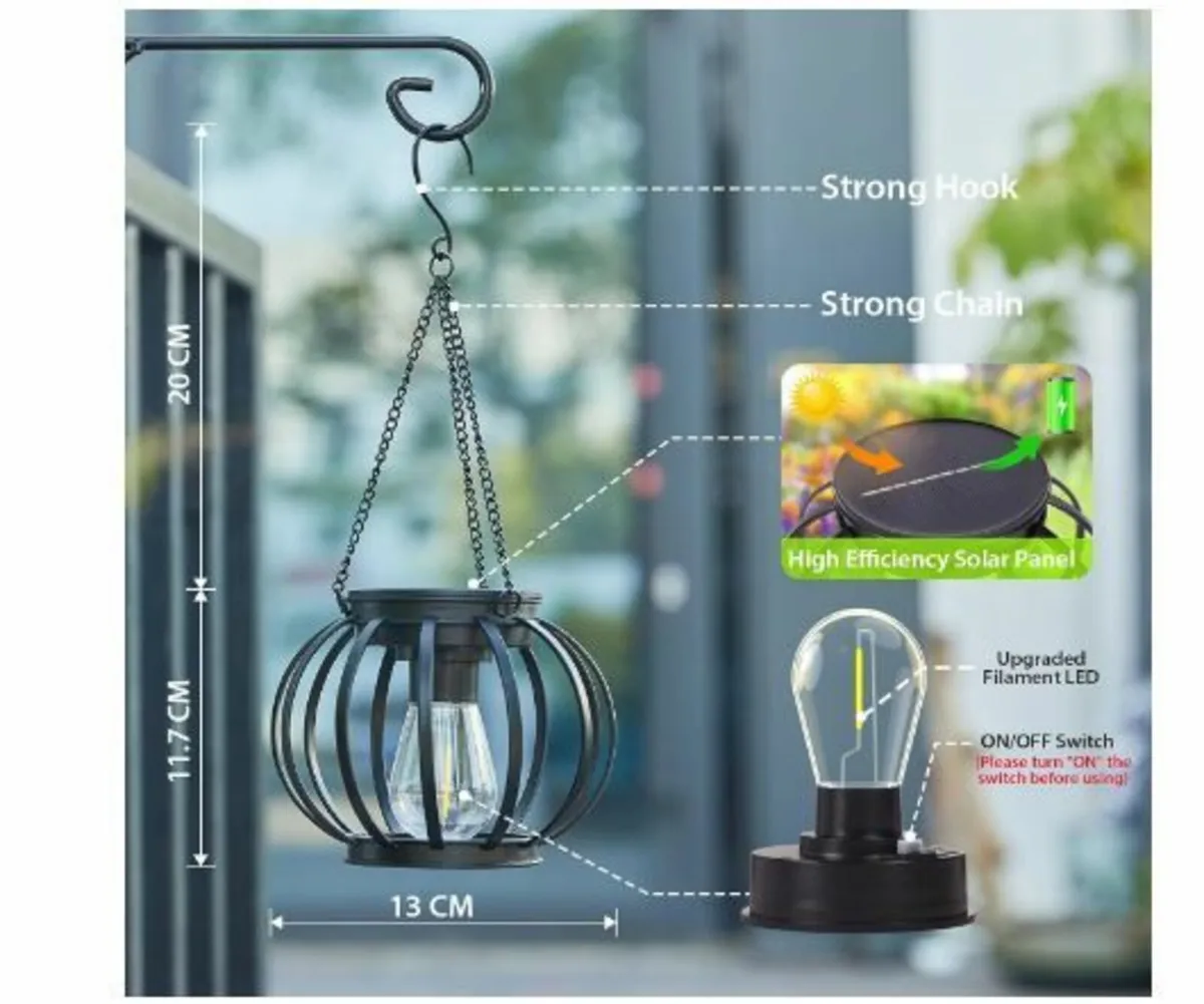 Solar Lights for Outdoor Hanging - Image 2