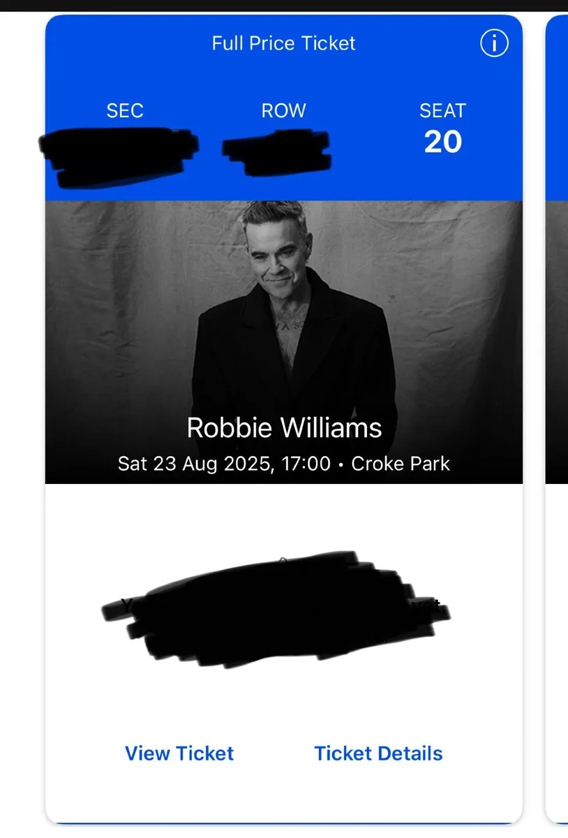 Robbie Williams (2x Premium Tickets) - Image 2
