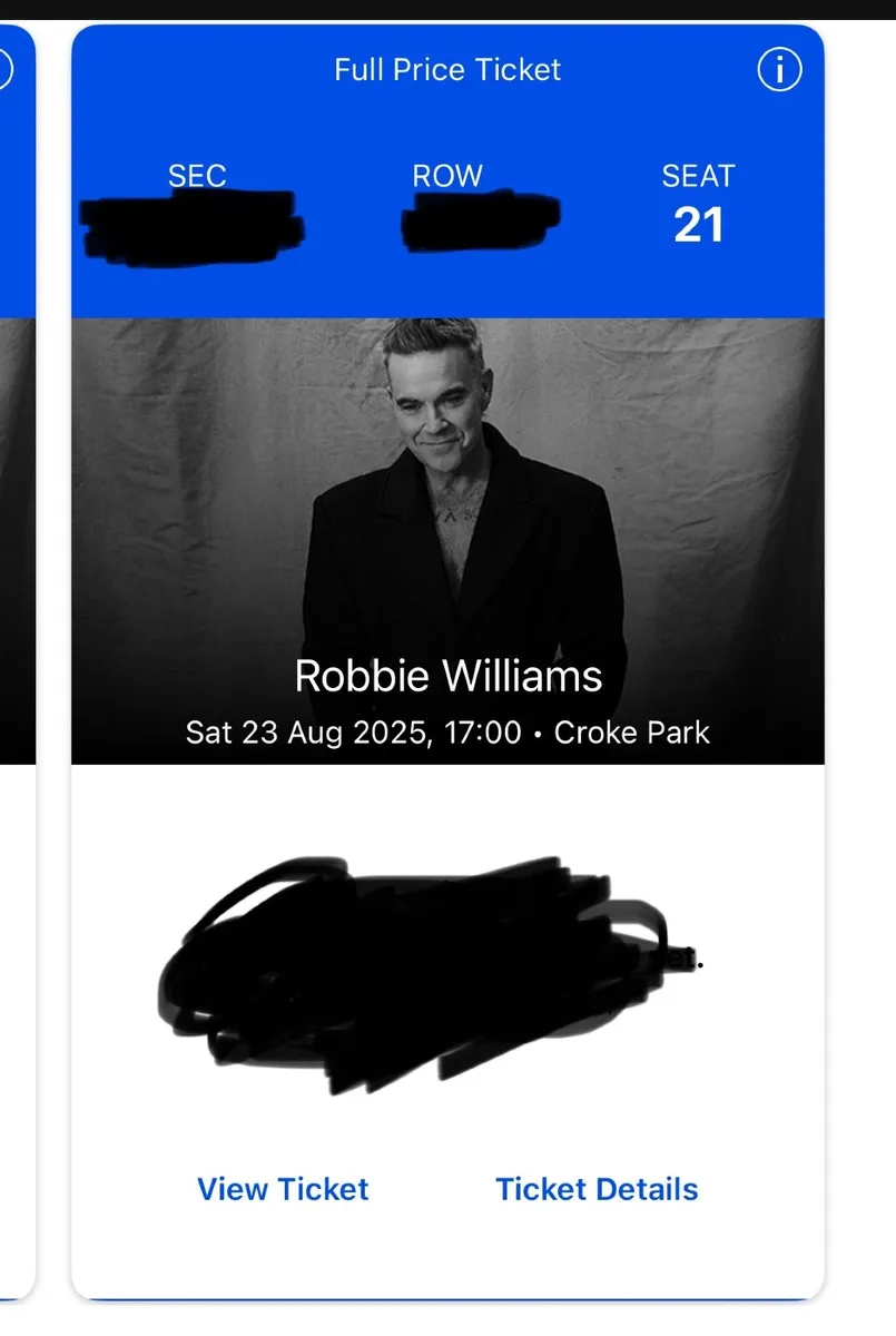 Robbie Williams (2x Premium Tickets) - Image 3