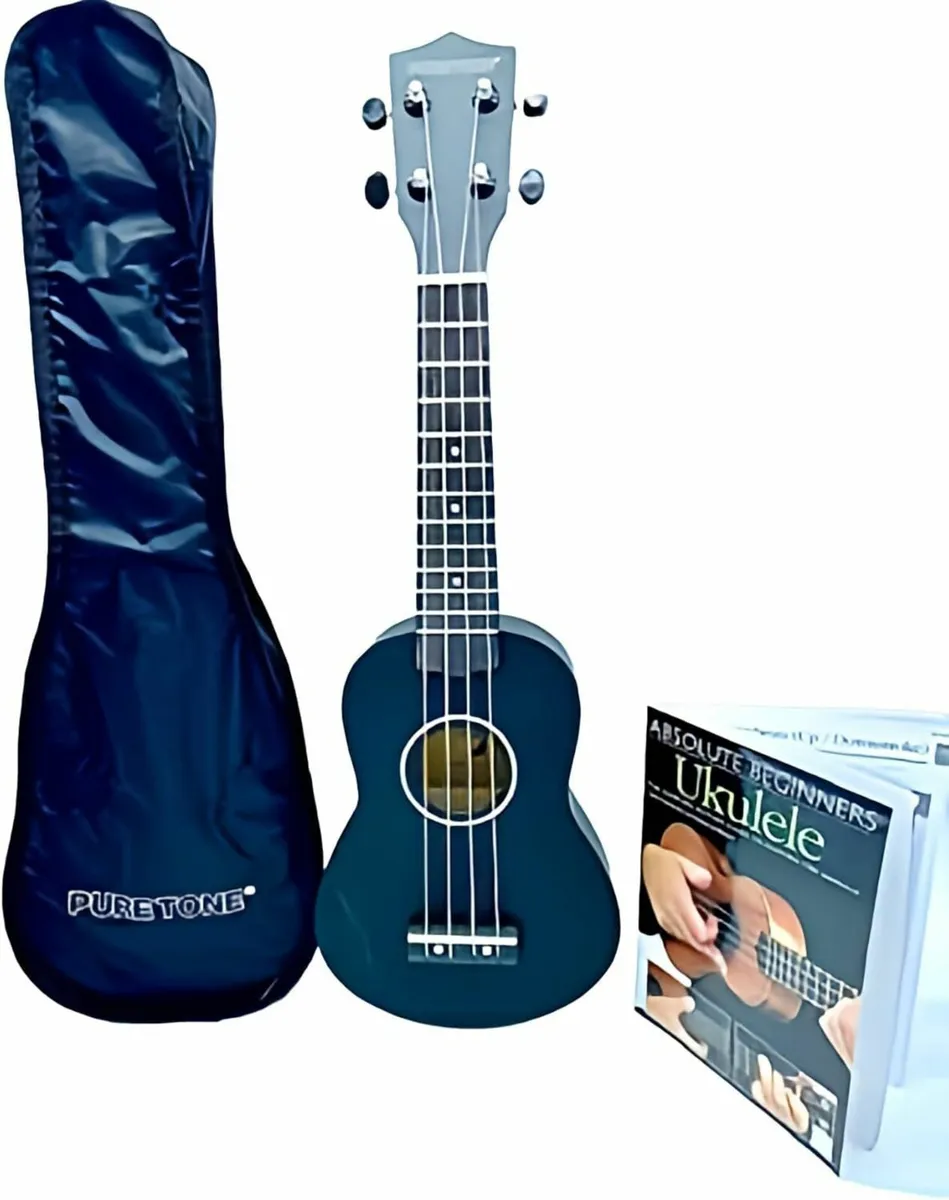 Pure Tone Soprano Ukulele Black Pack - Image 1