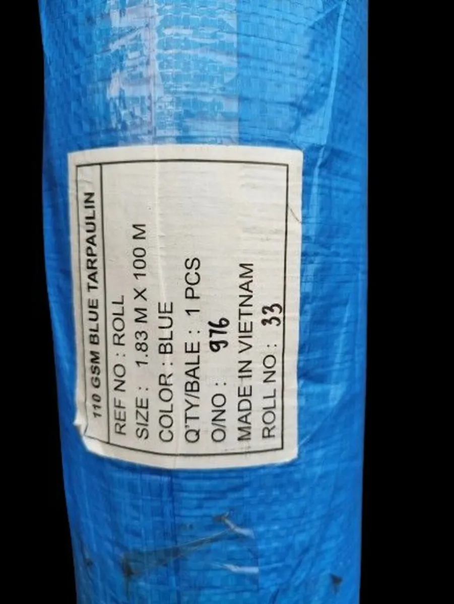 Scaffolding Sheeting Blue 1.8m x 100m  110 gsm - Image 1