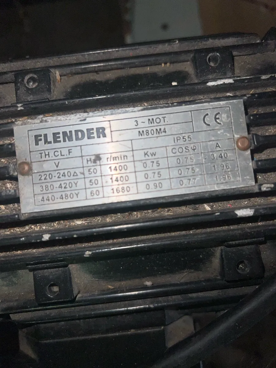 3 phase motor and gearbox flender - Image 1