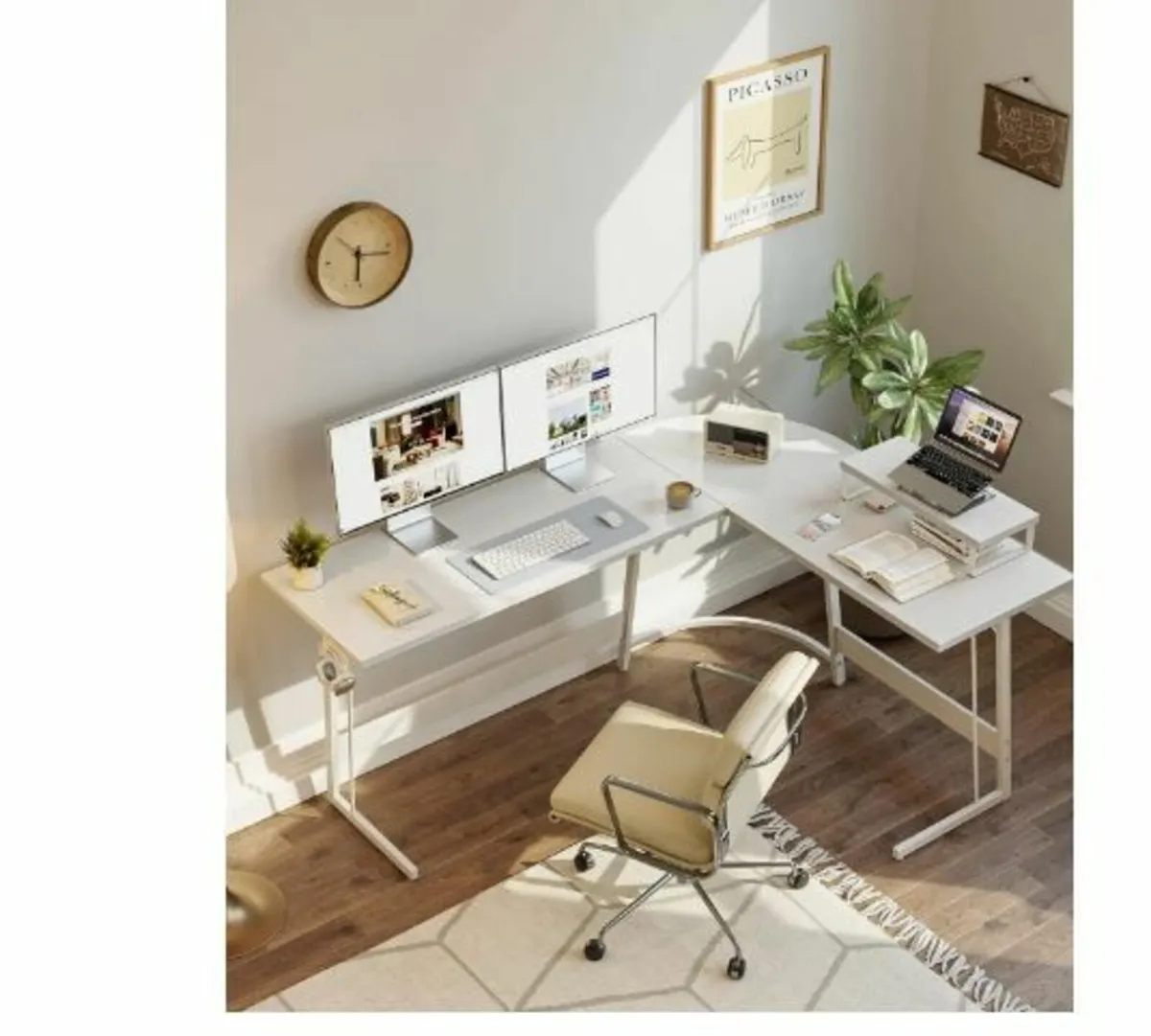 Gaming Table Corner Desk 120 x 120 cm - Image 2