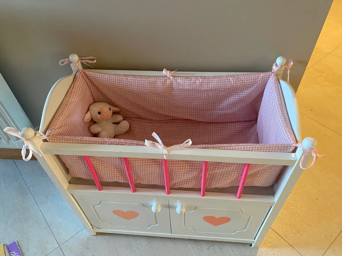 Dolls Pram + Cot - Image 3