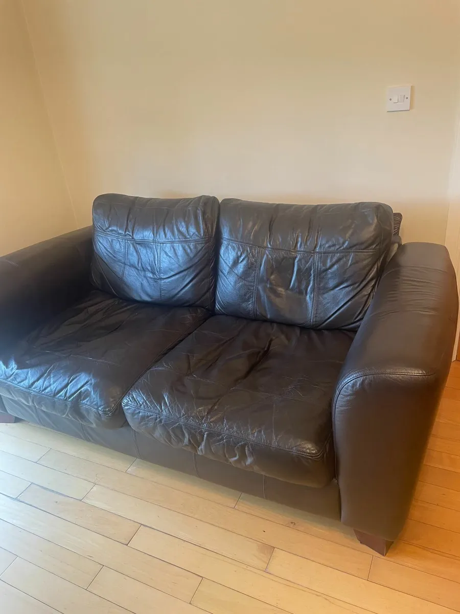 Suite - Two seater leather suite - Image 3