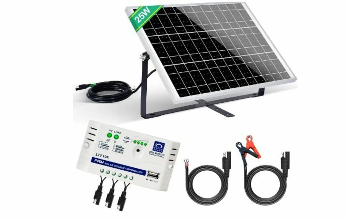 5 W 12 V Monocrystalline Solar Panel Kit - Image 1