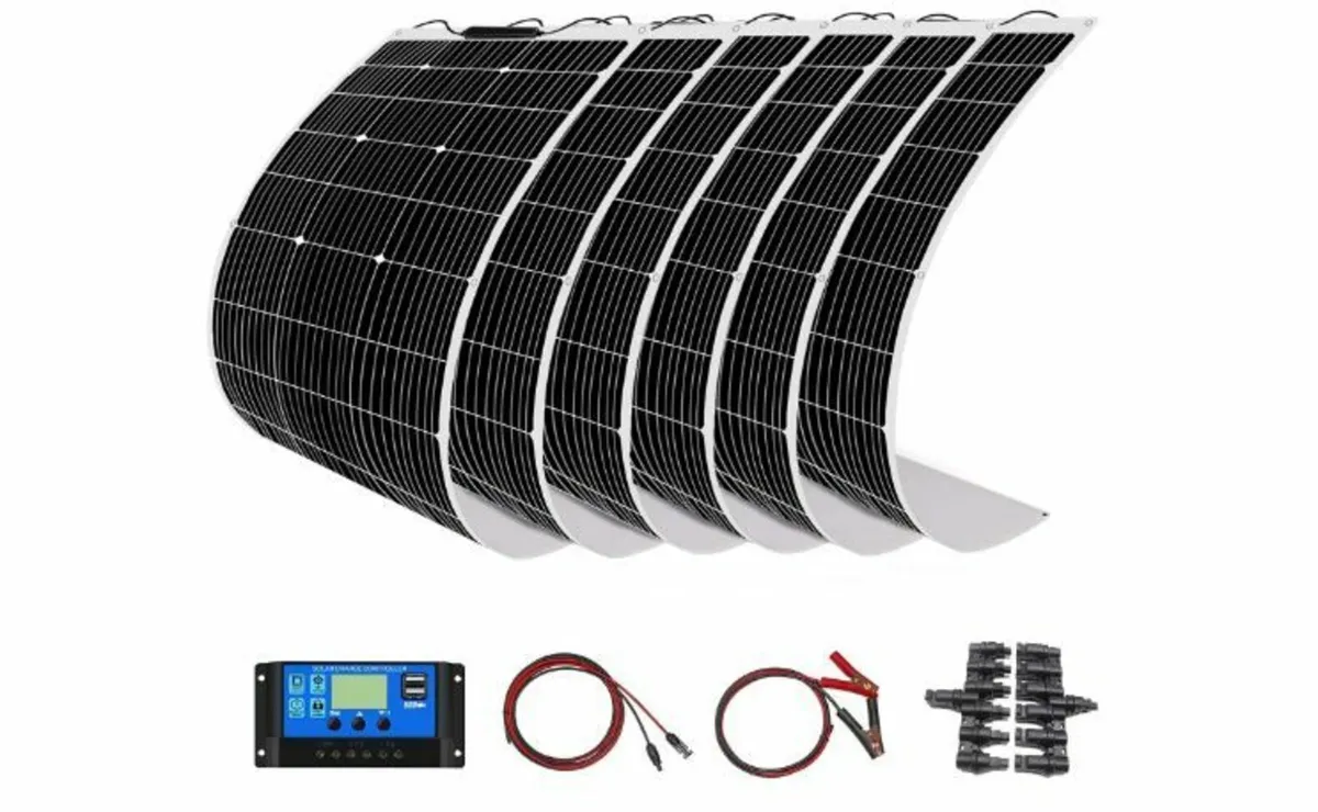 200 W Flexible Solar Panel Kit 2 Pieces - Image 1