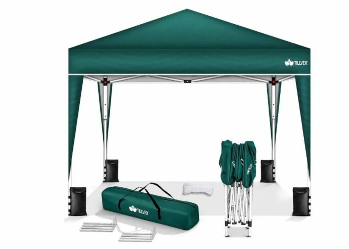Gazebo 3 x 3 m Waterproof Pop-Up Folding - Image 4