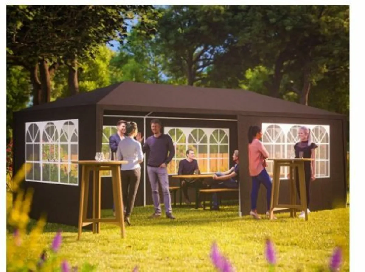 Gazebo 3 x 6 m UV Protection 18 m² Roof - Image 3