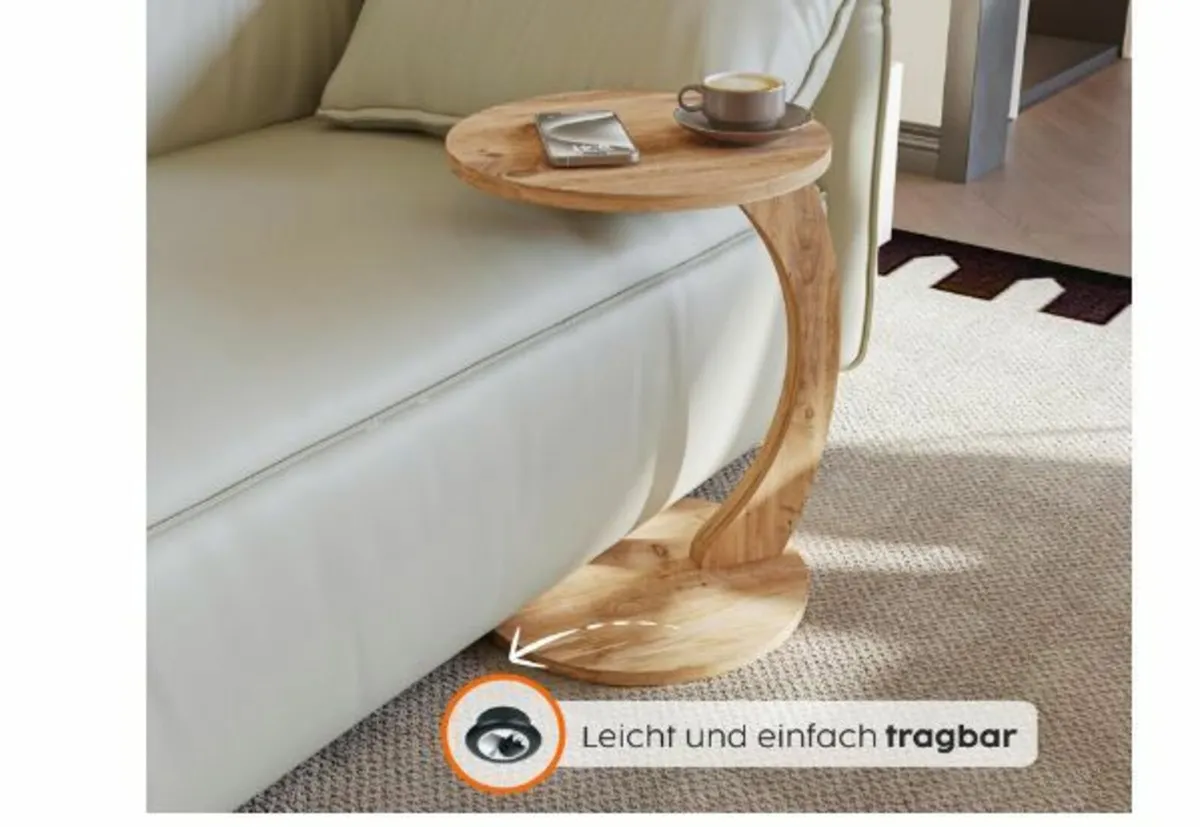 Coffee Table with Wheels - Image 2