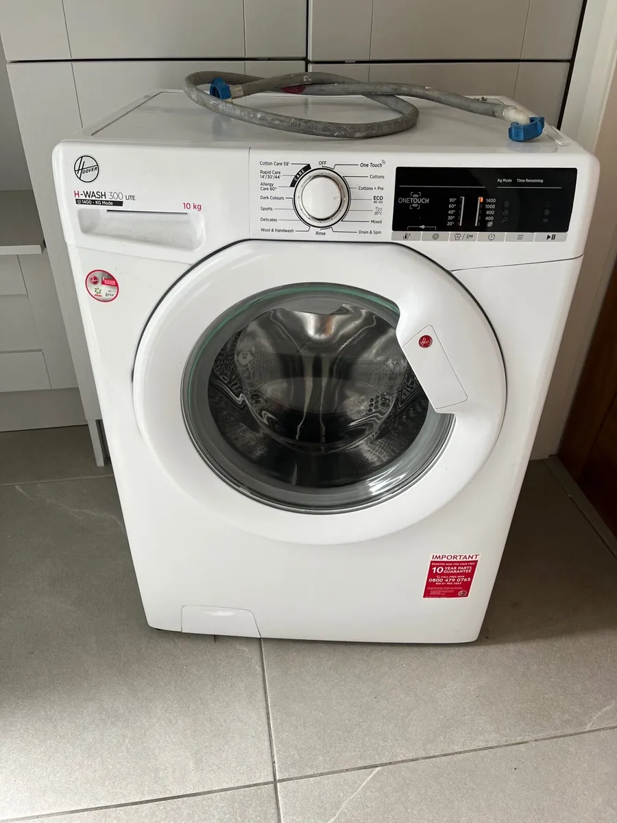 Hoover 10kg 1400 spin washing machine - Image 1