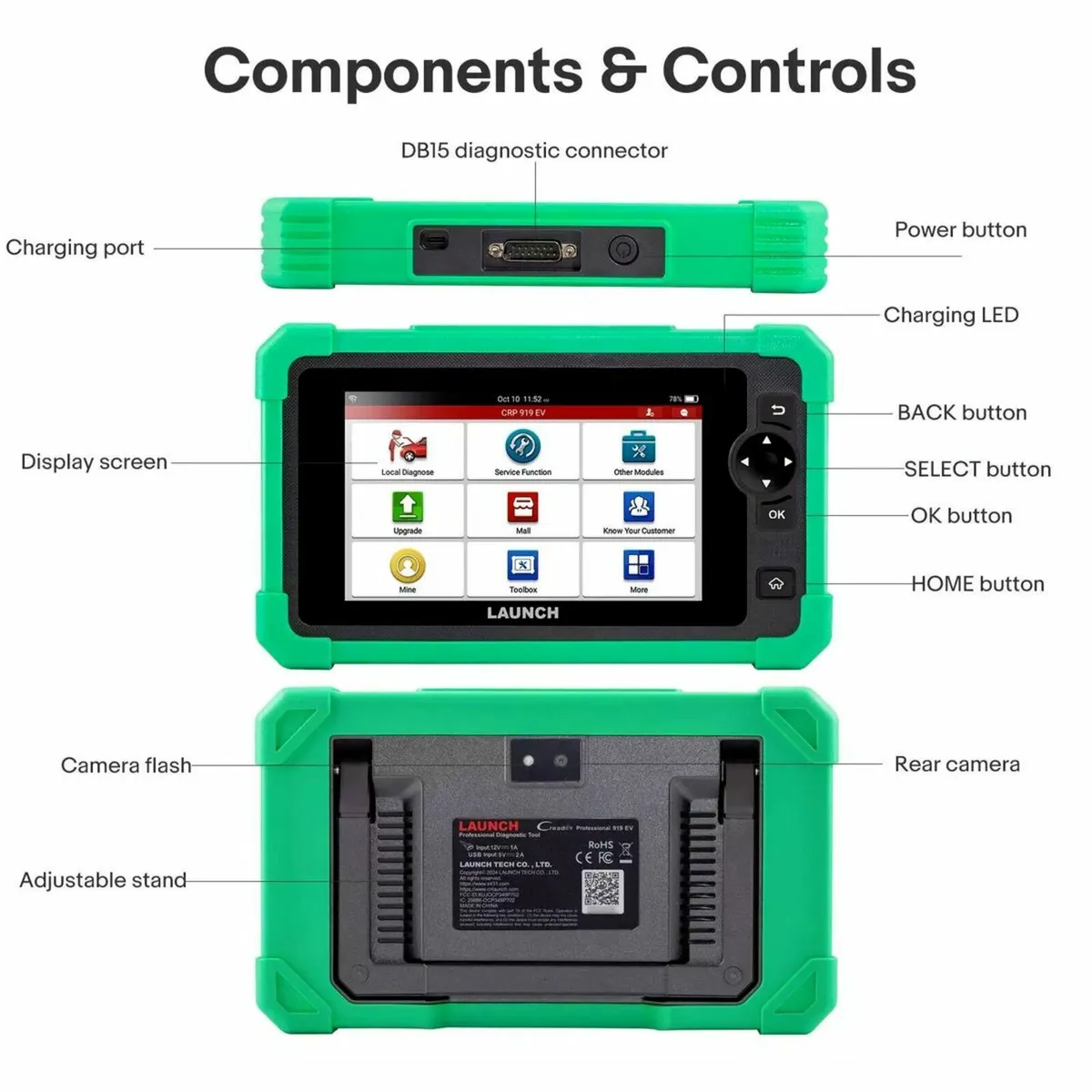 Launch CRP919 EV Diagnostic Tool - Image 2