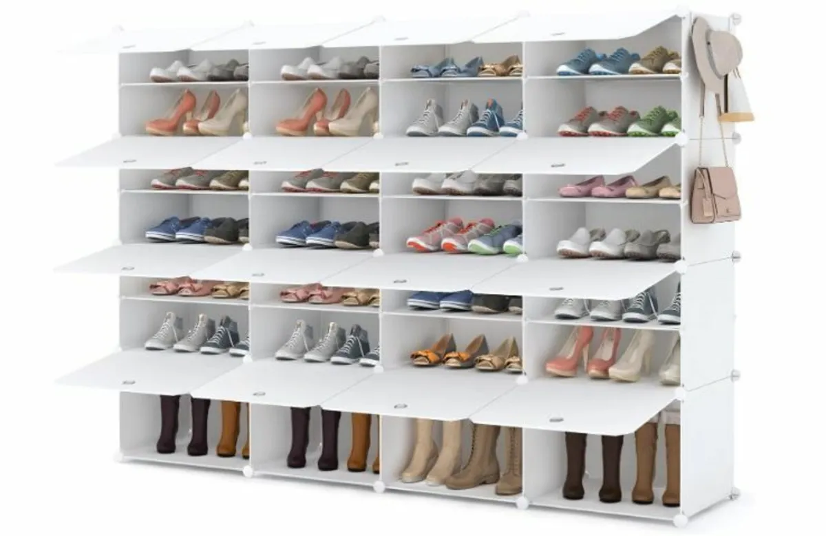 Shoe Rack, Shoe Cabinet, Plastic - Image 4