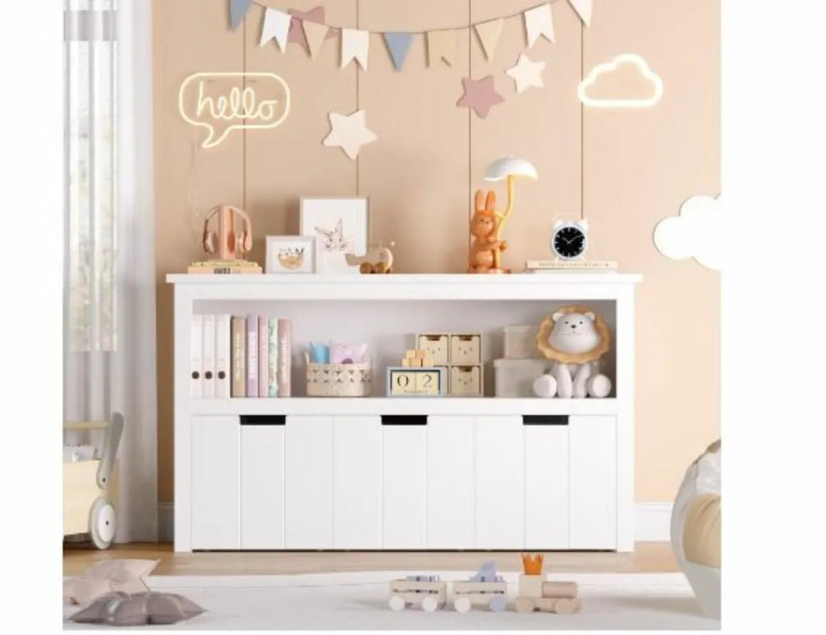 Children's Shelf with Boxes - Image 4