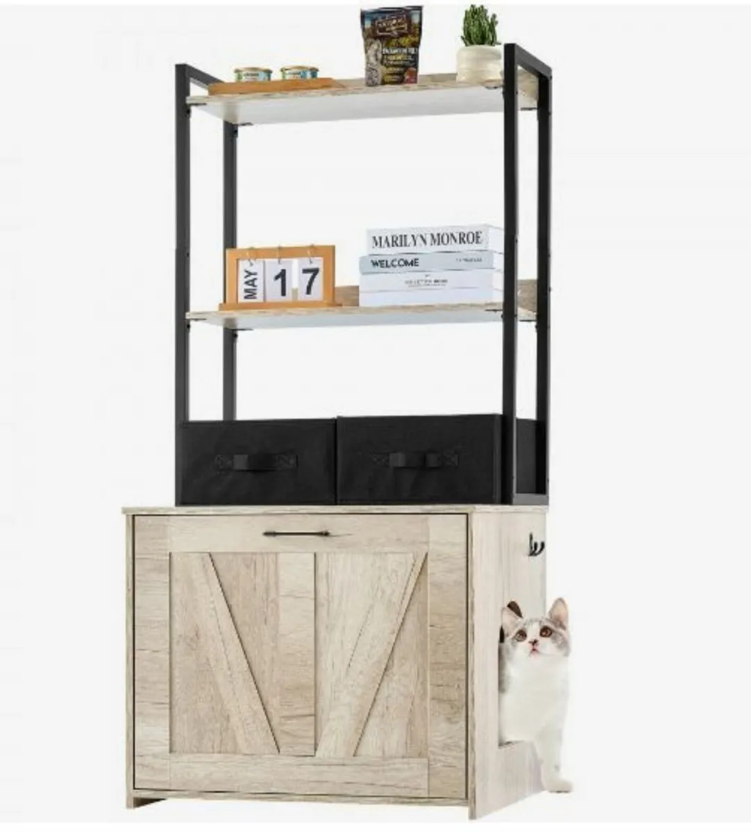 Cat Litter Box Enclosure Litter Box Furniture - Image 3
