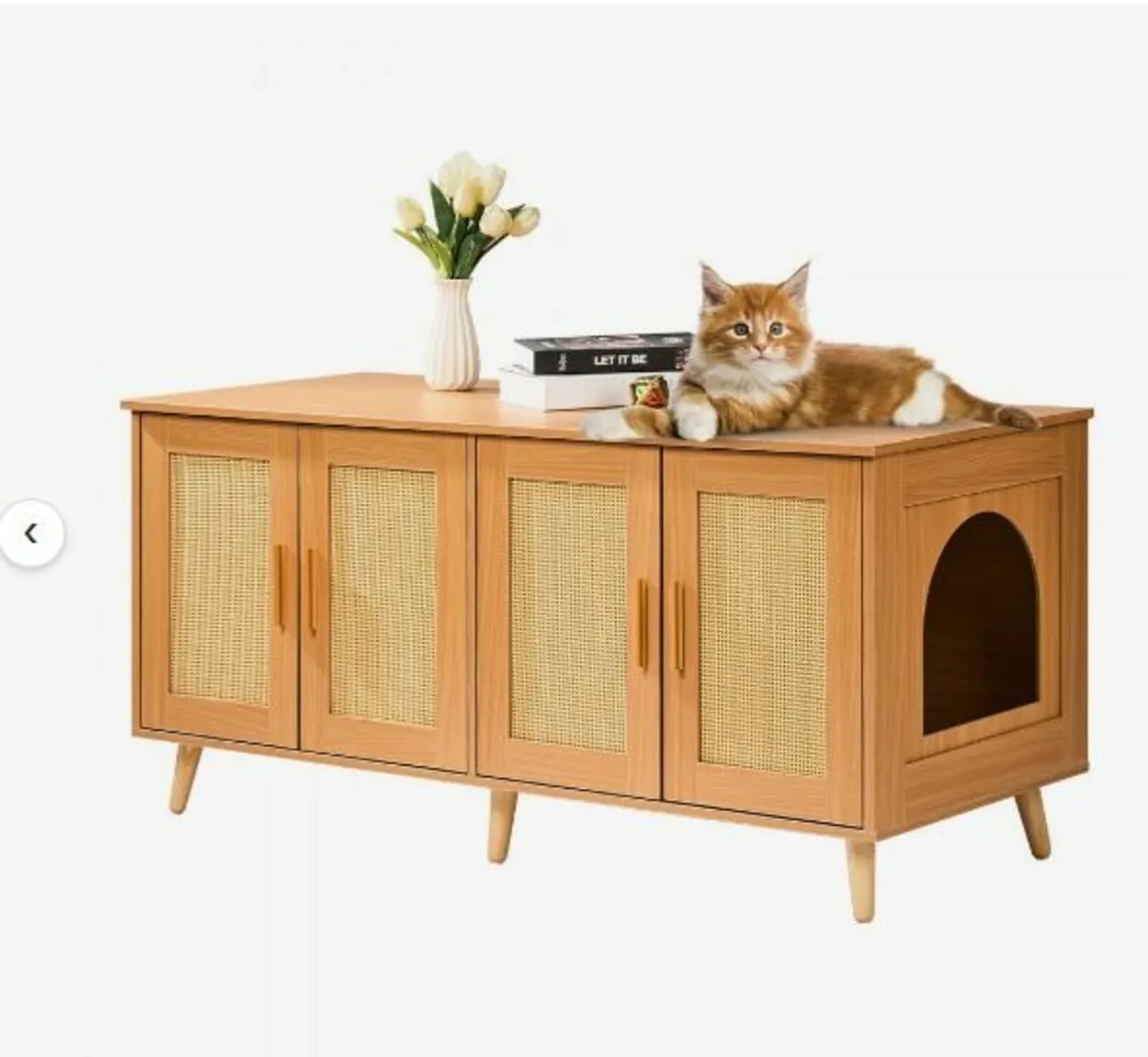 Cat Litter Box Enclosure Wooden Litter - Image 1
