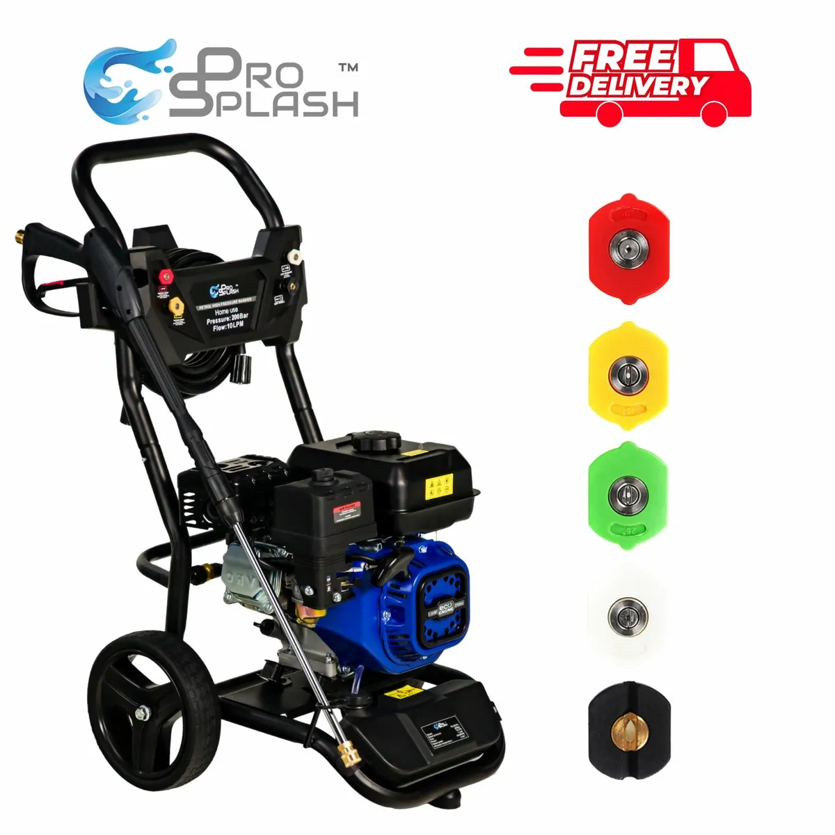 2900psi Petrol Pressure Washer 10LPM 7HP - Image 1