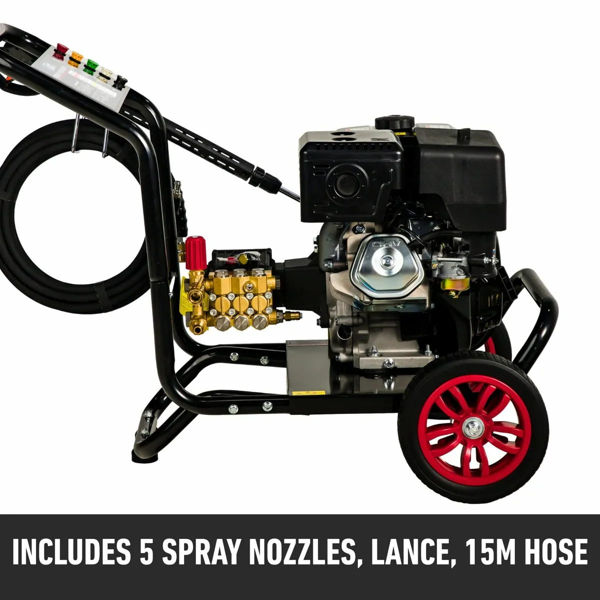 3600psi Petrol Pressure Washer 15LPM Brass Pump - Image 2