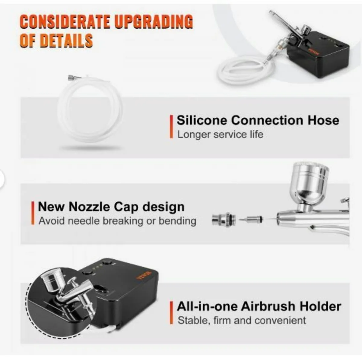 Airbrush Kit, Portable Airbrush Set - Image 2