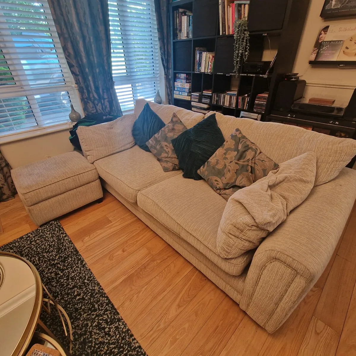 Couch and swivel chair and blanket box - Image 2