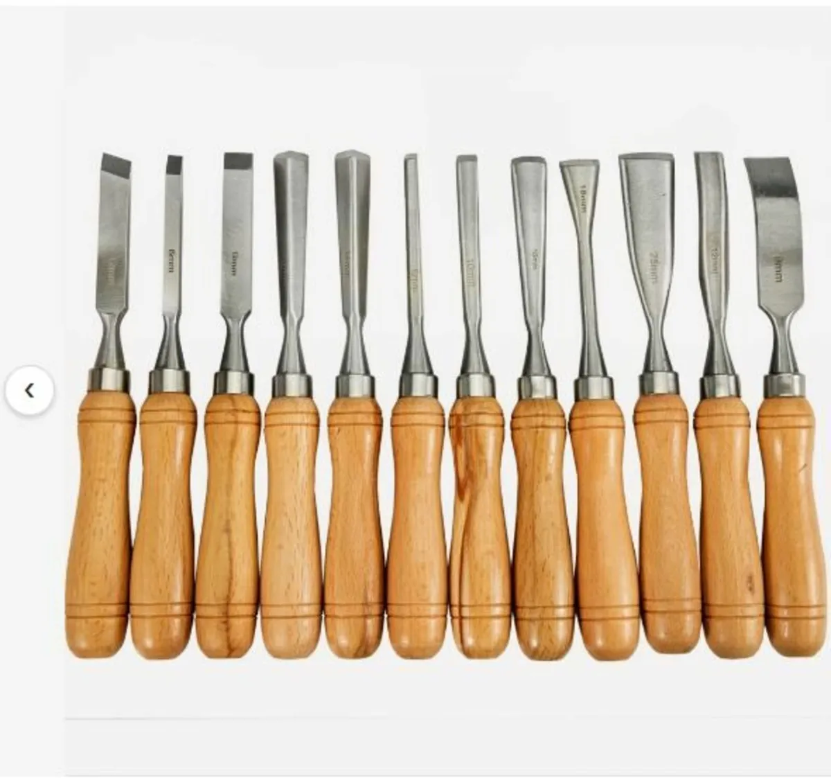 Wood Chisel Sets 12pcs Lathe Chisels 3-3/4Inch - Image 2