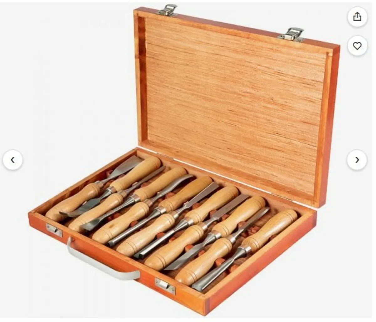 Wood Chisel Sets 12pcs Lathe Chisels 3-3/4Inch - Image 4