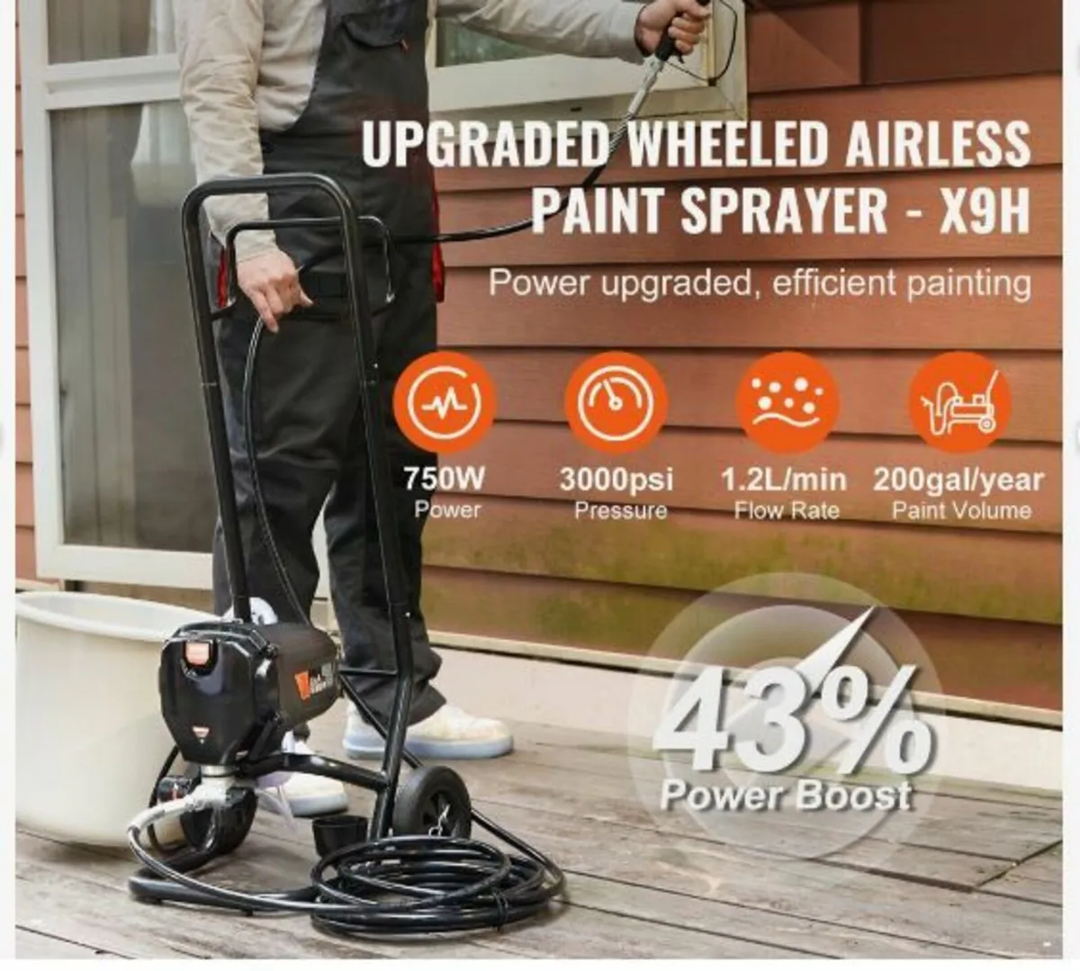 tand Airless Paint Sprayer, - Image 2