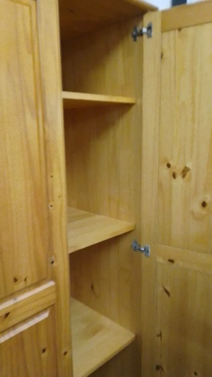 Modern Pine Treble Wardrobe - Image 2