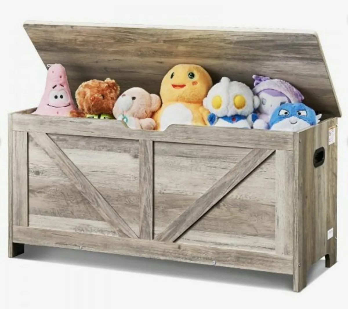 Kids Toy Storage Bench Wooden Toy - Image 1