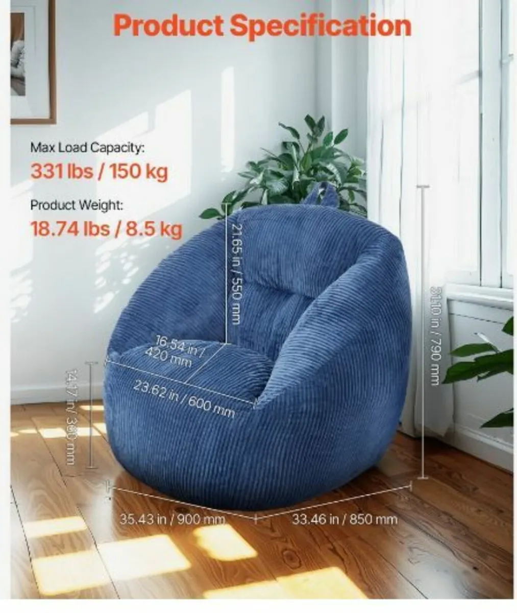 3 feet Bean Bag Chair - Image 2