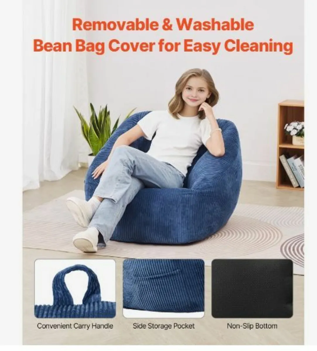 3 feet Bean Bag Chair - Image 4