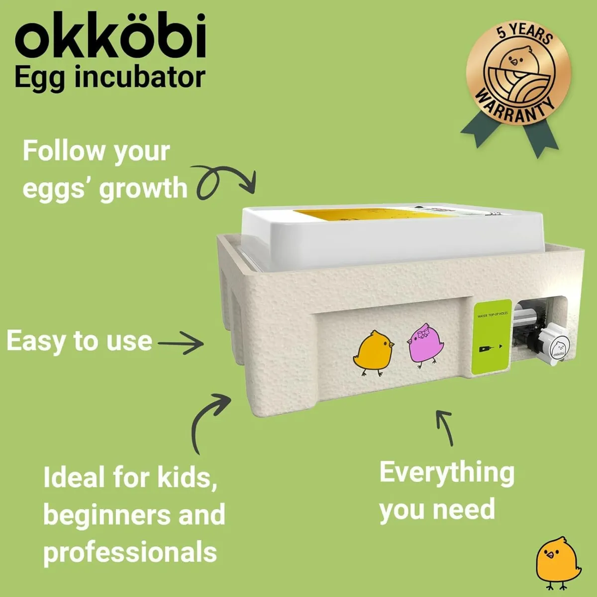 36 Egg Automatic Incubator with Temp Control - Image 2