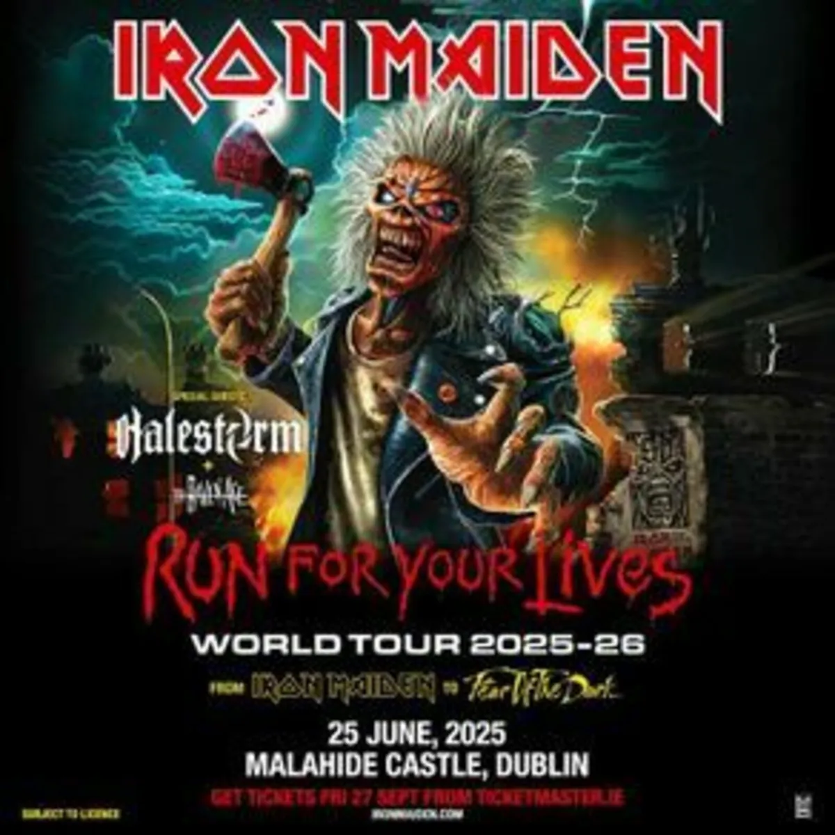 Iron Maiden tickets  X 2
