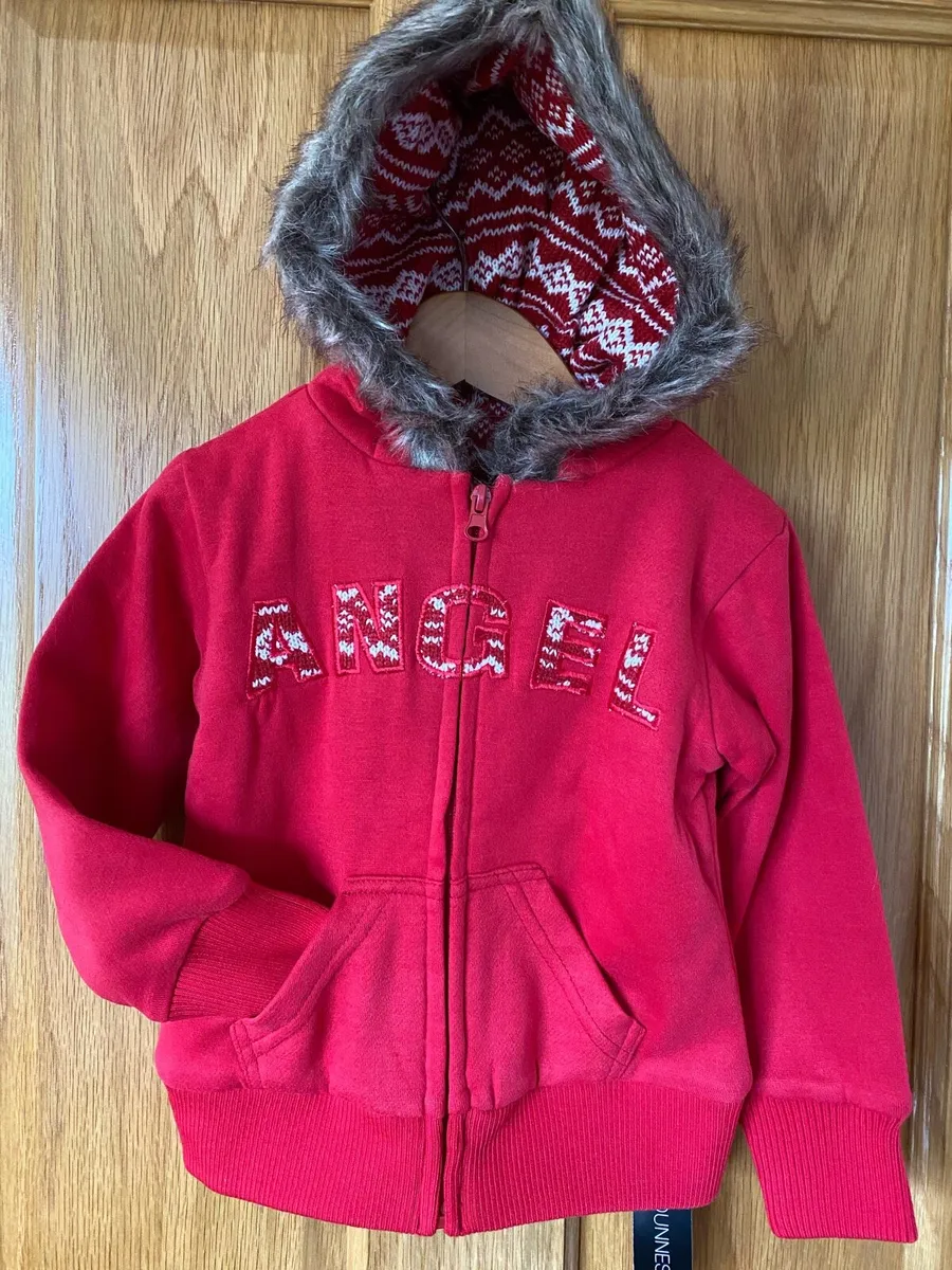 Brand new Girl’s Red Angel Hoodie- 4 years - Image 2