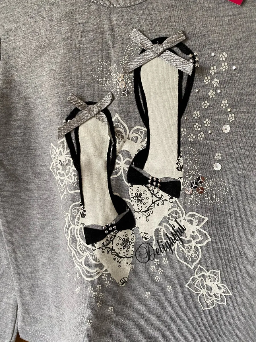 Brand new Girl’s Grey Long Sleeve Elegant Top - Image 1