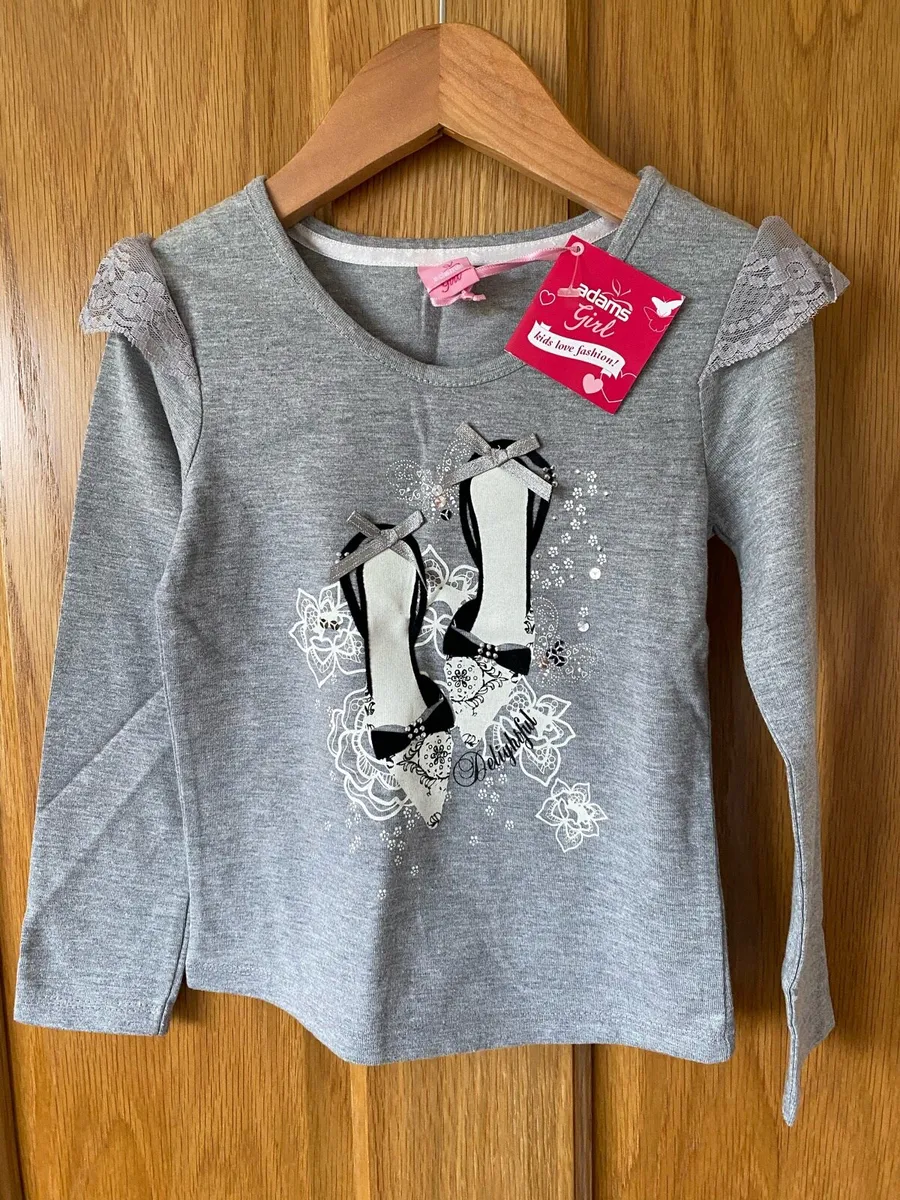 Brand new Girl’s Grey Long Sleeve Elegant Top - Image 4