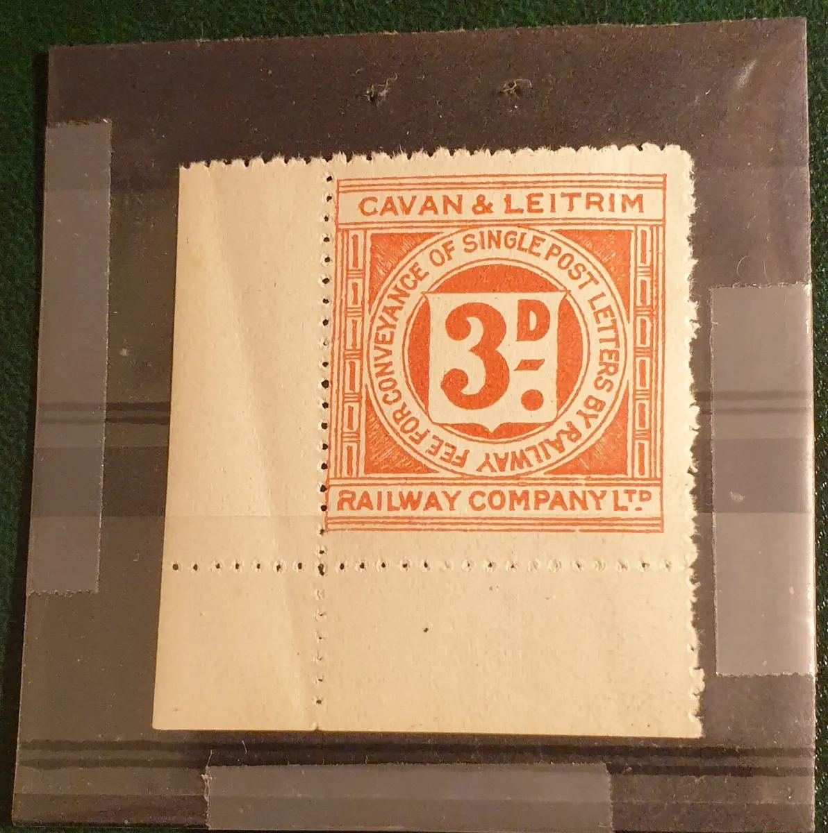 Cavan & Leitrim Railway 3d Stamp - Image 1