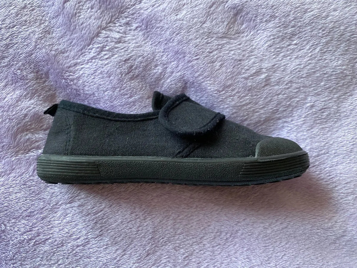 Brand New Black Plimsole Shoes/ School Shoes - Image 4