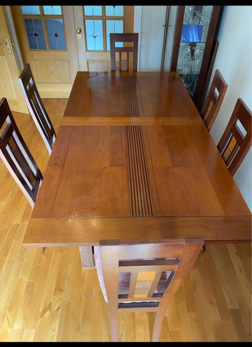 Dinning Room table and cabinet - Image 1