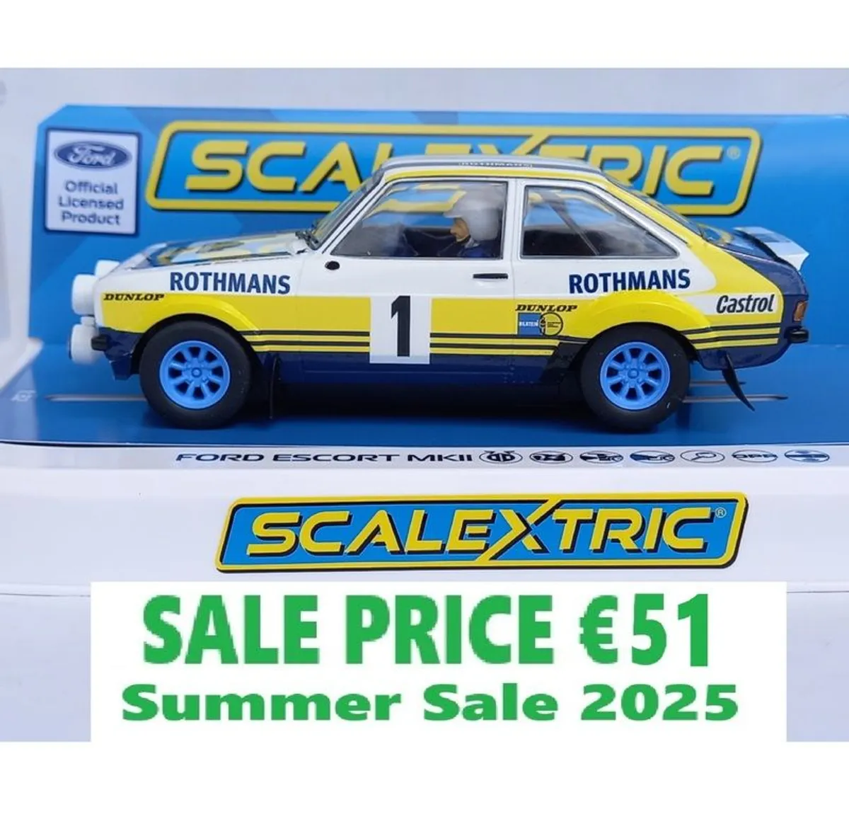 Scalextric Ford Escort MK2 -Acropolis Rally 1979 Slot car ( classic touring wrc rally ) - Image 1