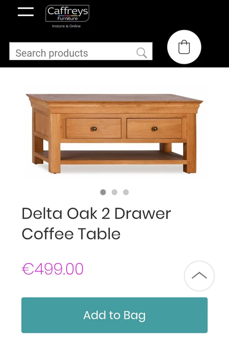 SALE New Delta Oak Coffee Tables (Retail) - Image 2