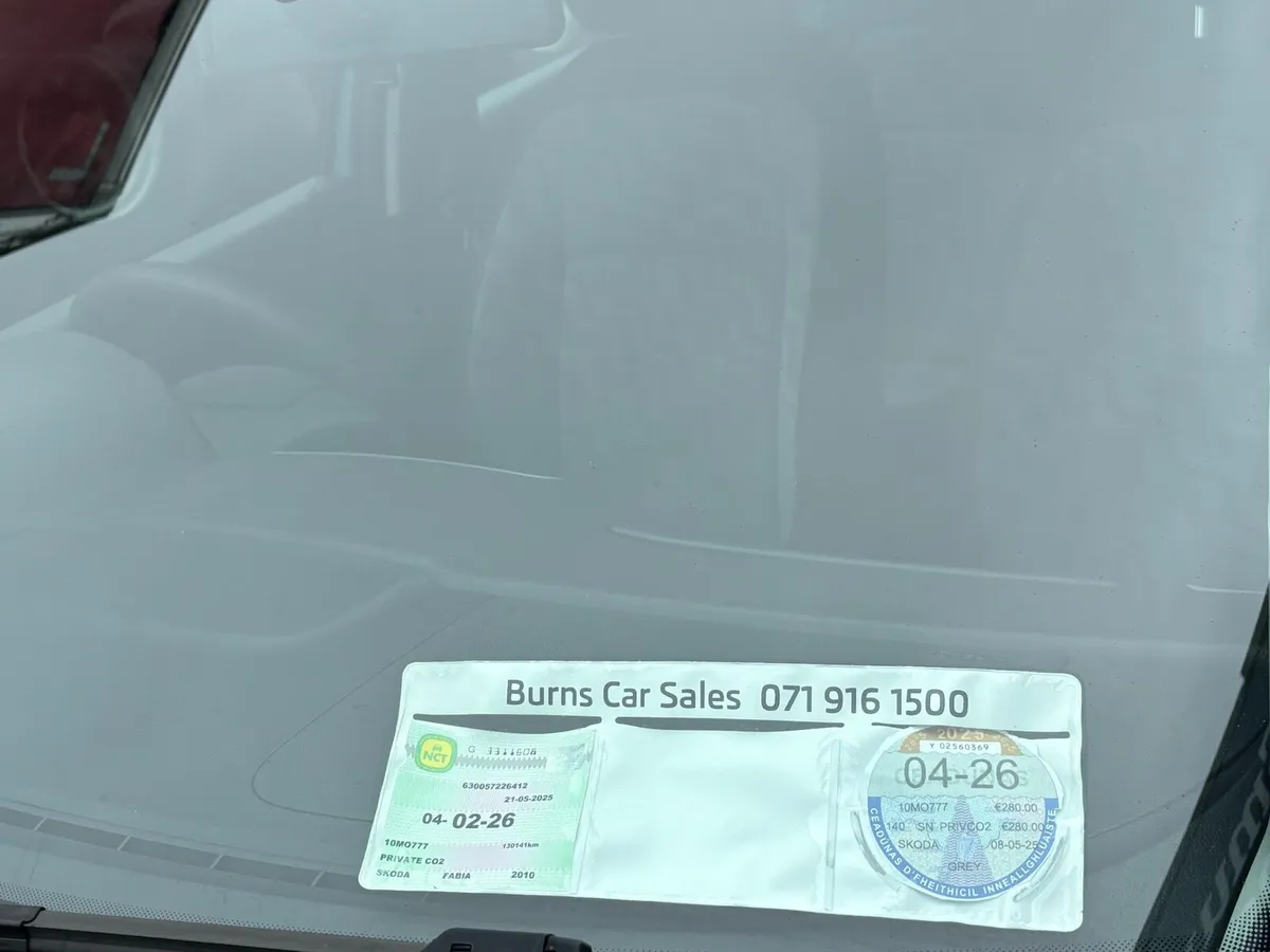 10 Skoda Fabia 130kms Nct&Tax - Image 3