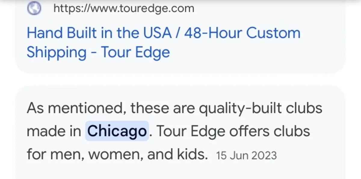 Tour Edge (5) Hybrid / Dhy club (NEW) - Image 3