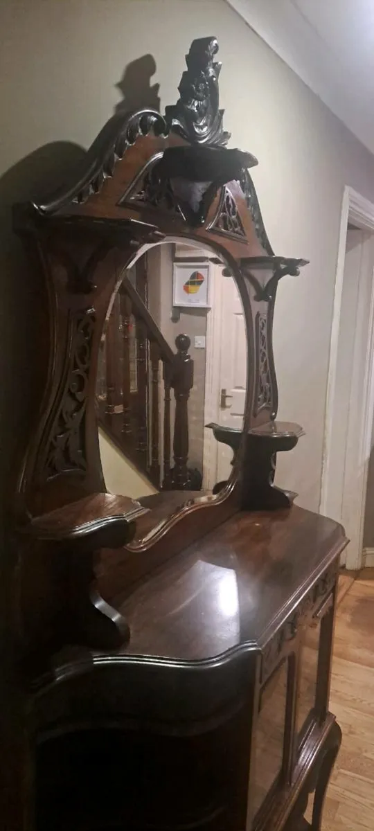 ANTIQUE SIDEBOARD FRENCH WALNUT - Image 2