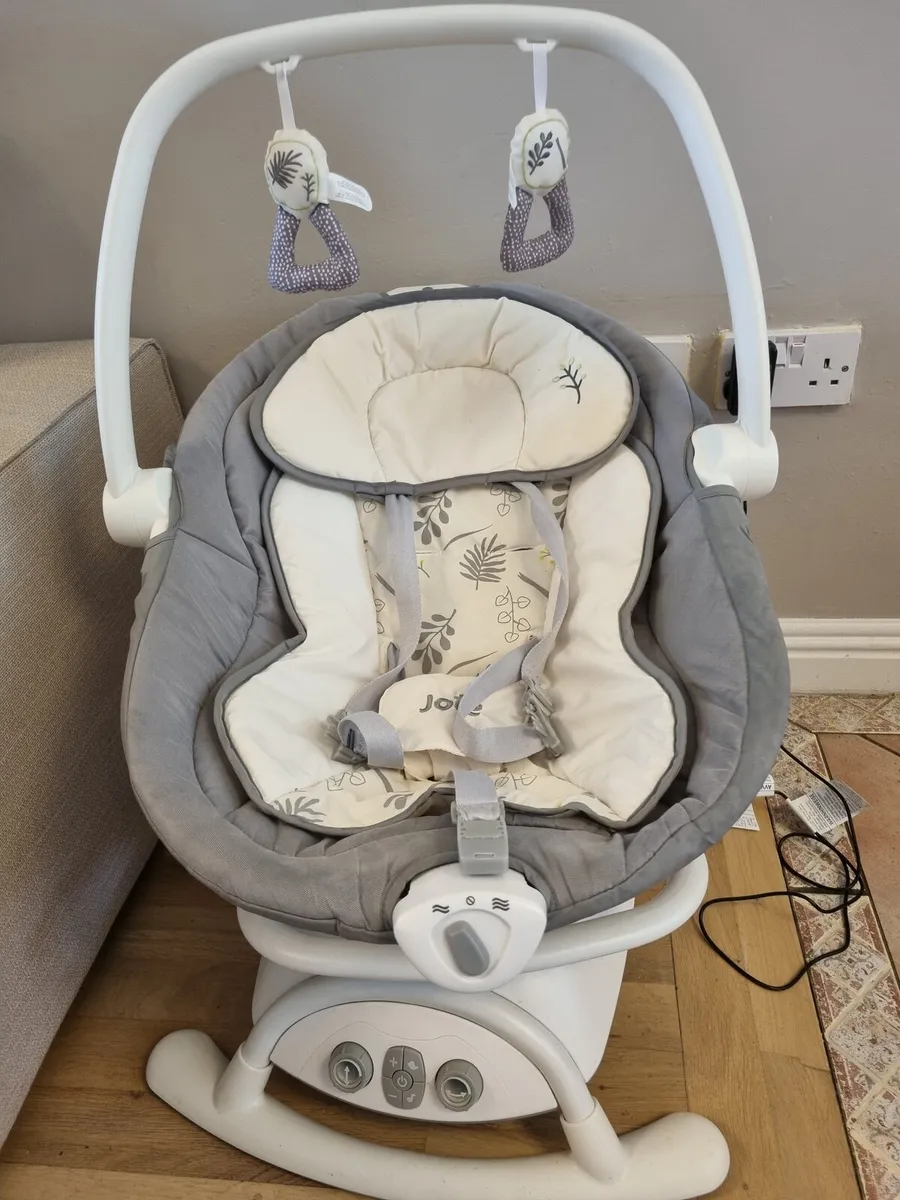 Joie Sansa 2-in-1 Baby Swing and Rocker Fern - Image 1