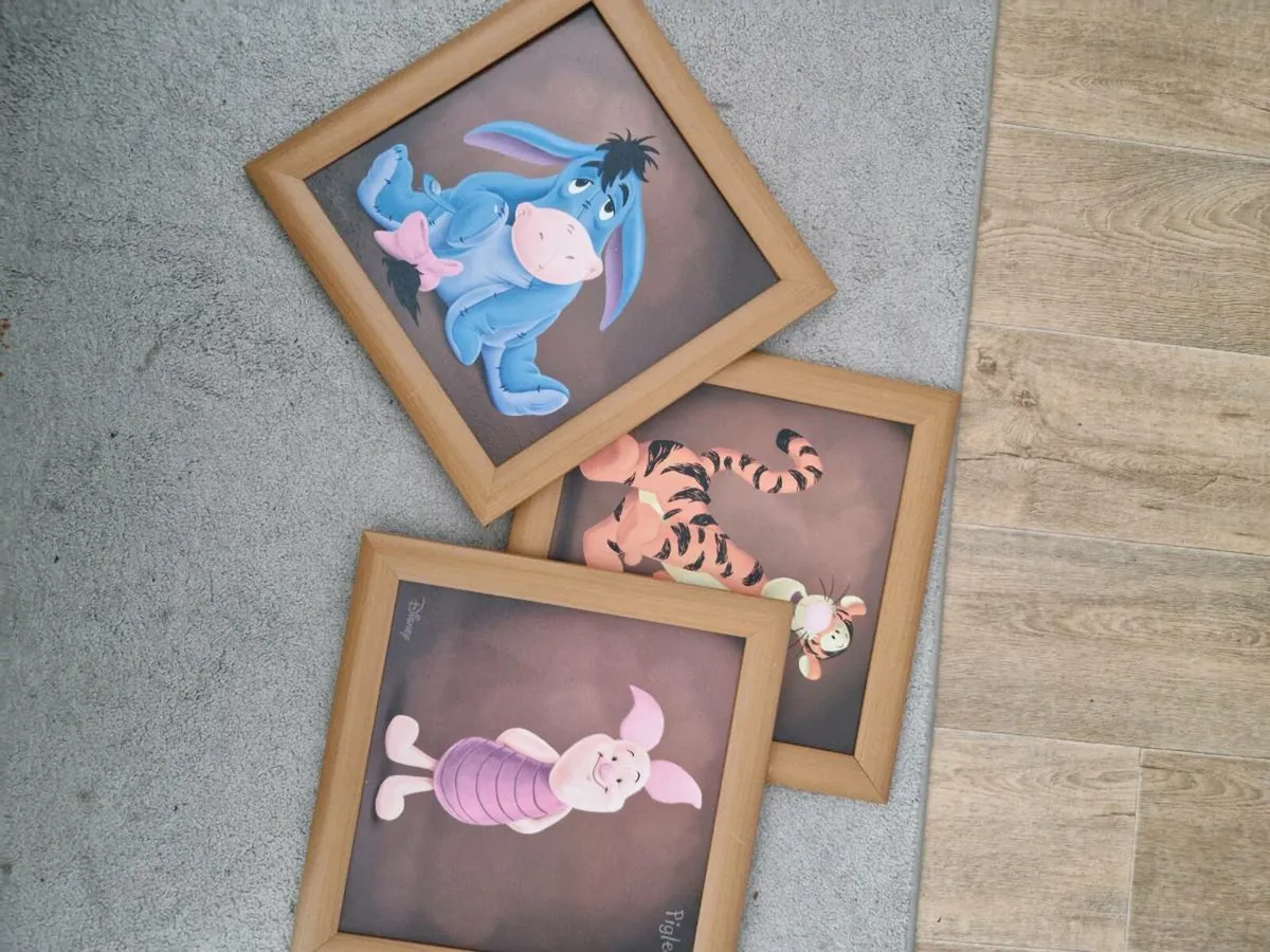 Winnie the Pooh Framed Paintings - Image 1