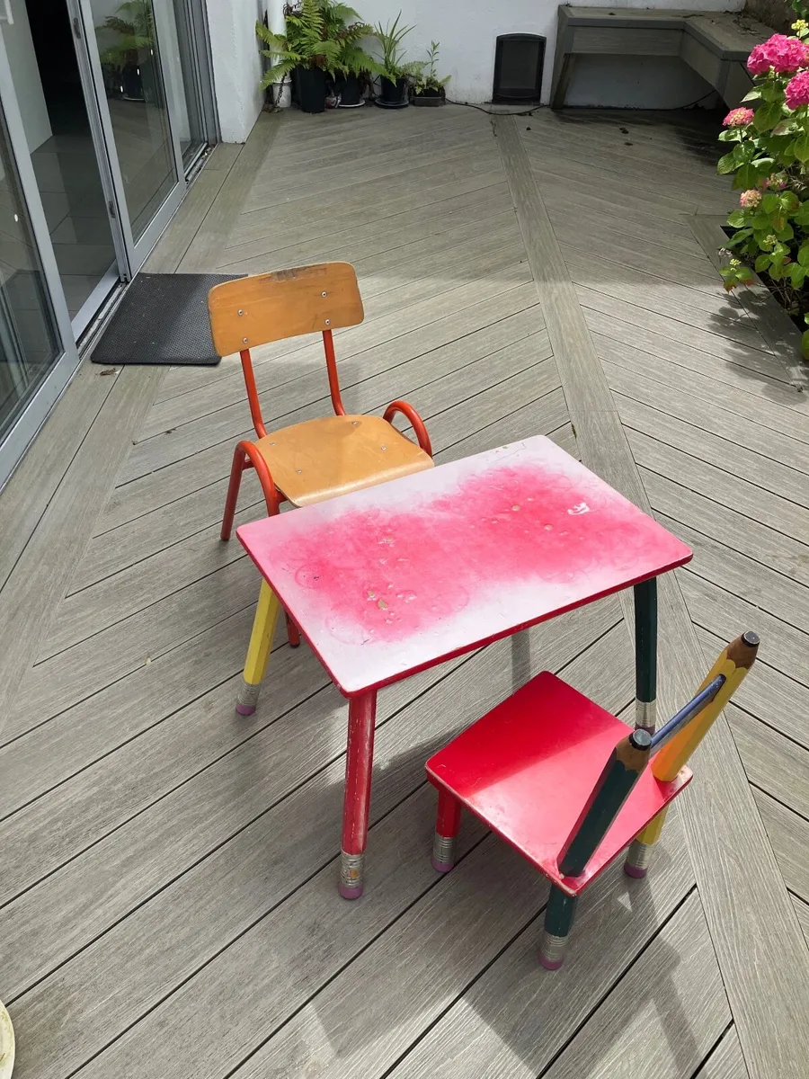 Children’s table and two chairs