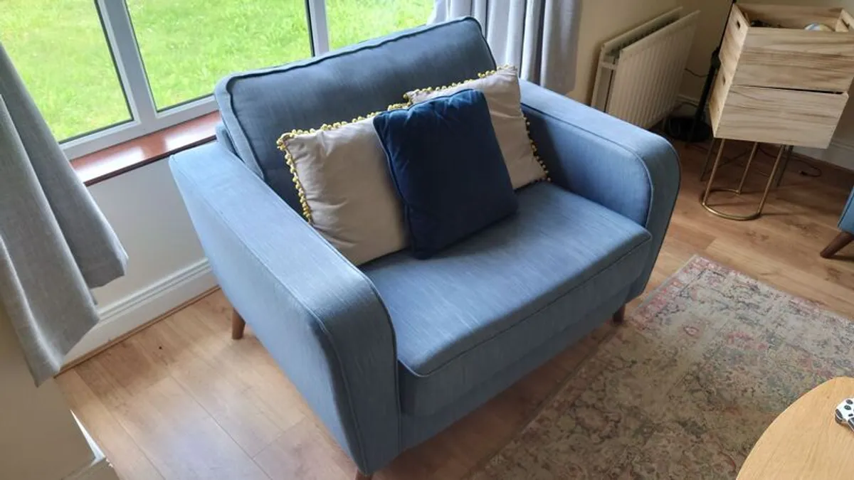 2 Seater Sofa and Snuggler Sofa - Image 1
