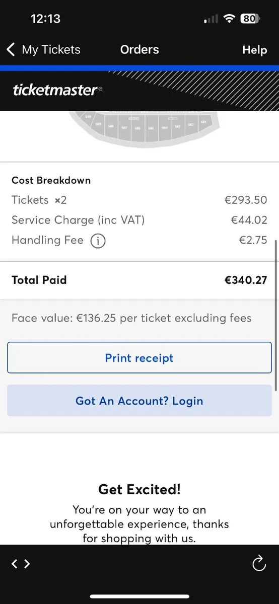 Lana Del Ray *2Tickets €210 for €340 cost