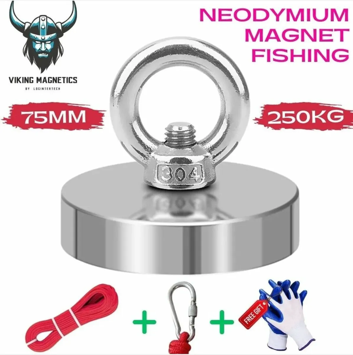 Super Strong Magnet Fishing Kit Neodymium Salvage - Image 1